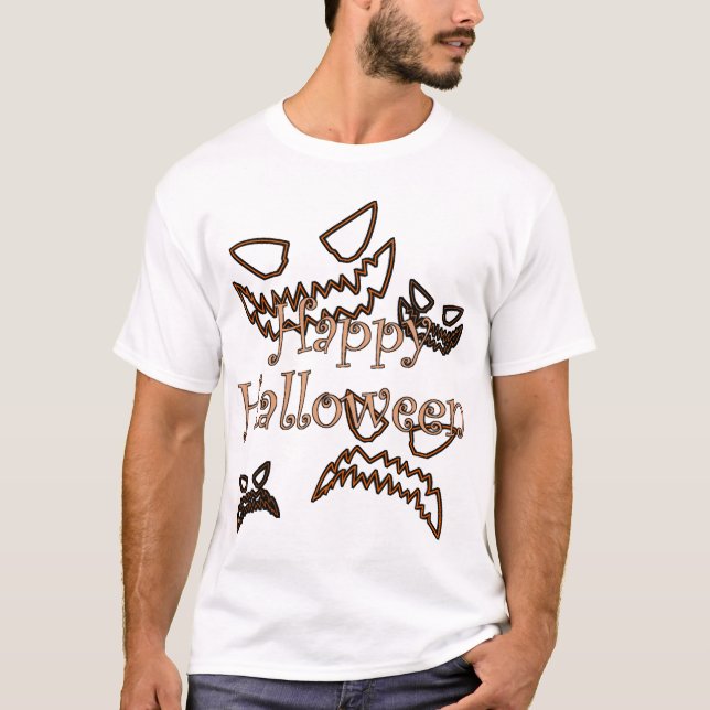 Camiseta feliz Halloween (Frente)