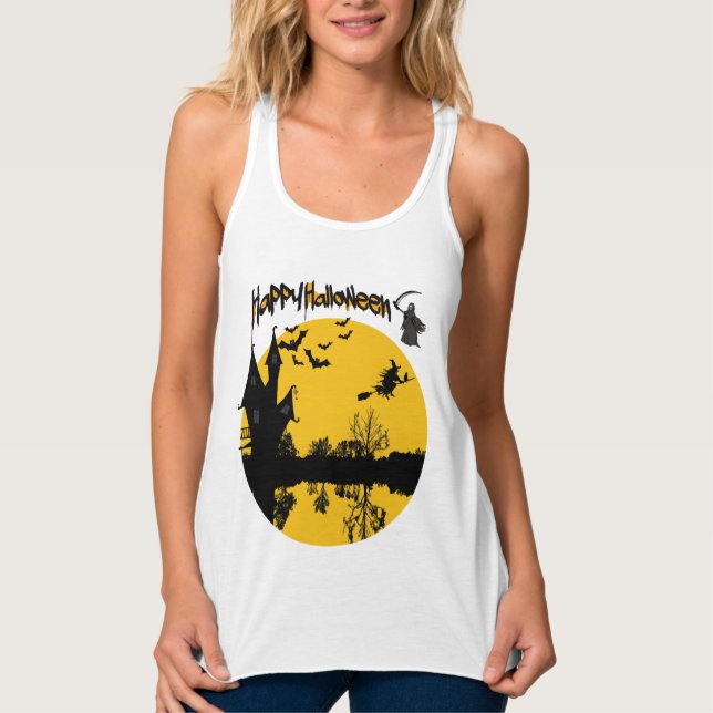 camiseta feliz halloween (Frente)