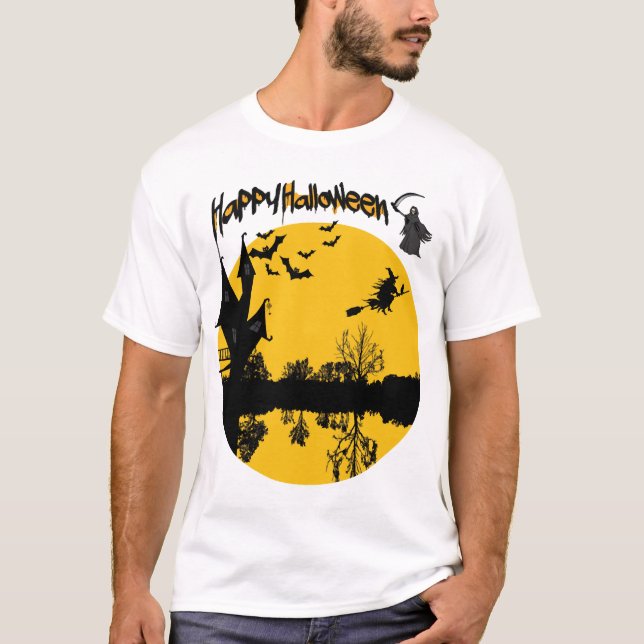 camiseta feliz halloween (Frente)
