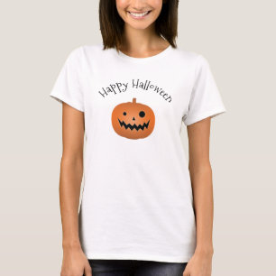 Camiseta Feliz Halloween Assombrado Jack O Lantern Pumpkin