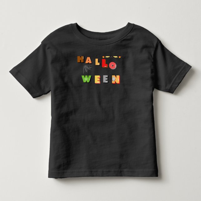 Camiseta Feliz Halloween Assustador (Frente)