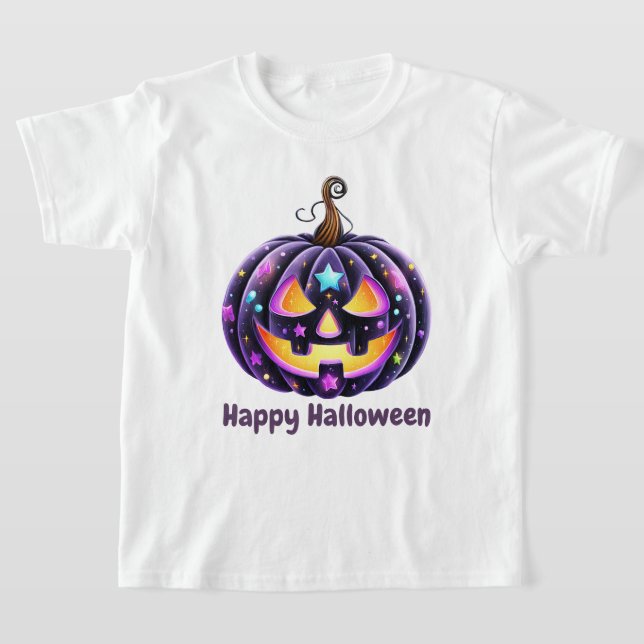 Camiseta Feliz Halloween Black Jack o'Lantern  (Postura )