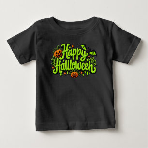 Camiseta Feliz Halloween Bordado