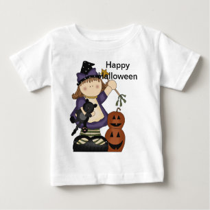 Camiseta Feliz Halloween, Bruxinha Longa