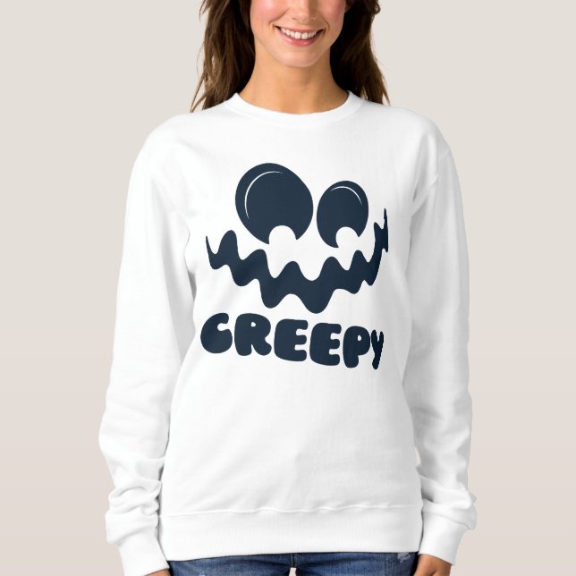 Camiseta Feliz Halloween Cara Engraçado (Frente)