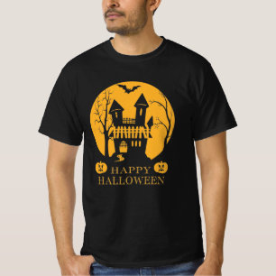 Camiseta Feliz Halloween, Casa Assombrada