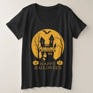 Camiseta Feliz Halloween, Casa Assombrada
