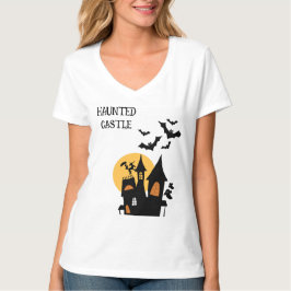 Camiseta Feliz Halloween, Castelo Assombrado