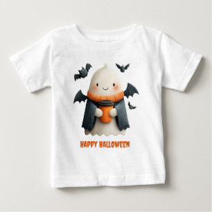 Camiseta Feliz Halloween - Cute Ghost Design
