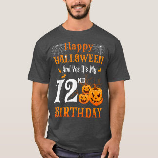 Camiseta Feliz Halloween E É O Meu 72º Aniversário, 72 Anos