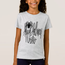 Camiseta Feliz Halloween Engraçado Aranha Assustadora Cobwe