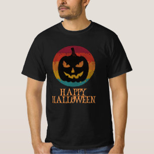Camiseta Feliz Halloween Engraçado Caráter Assustador