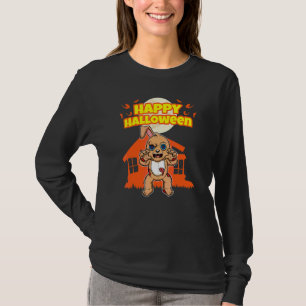 Camiseta Feliz Halloween Fantasia de Festa do Dia das Bruxa