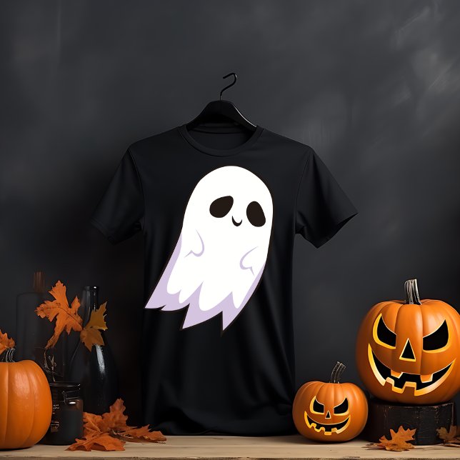 Camiseta Feliz Halloween Fantasma (Criador carregado)