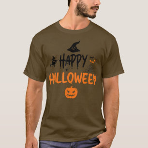 Camiseta feliz halloween, feliz citação engraçada do Dia da