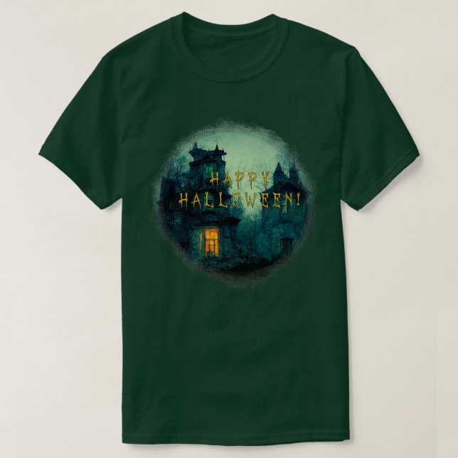 Camiseta Feliz Halloween, Feliz Halloween (Frente do Design)