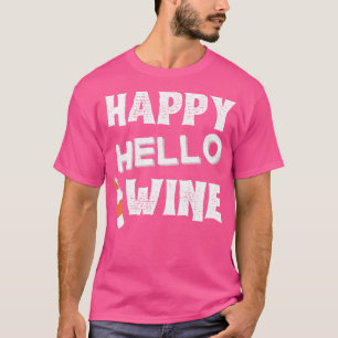 Camiseta Feliz Halloween Figurino de Vinho