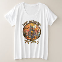 Feliz Halloween, fique assustado, castelo