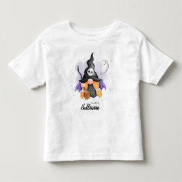 Camiseta Feliz Halloween Fofa Gnome de Halloween