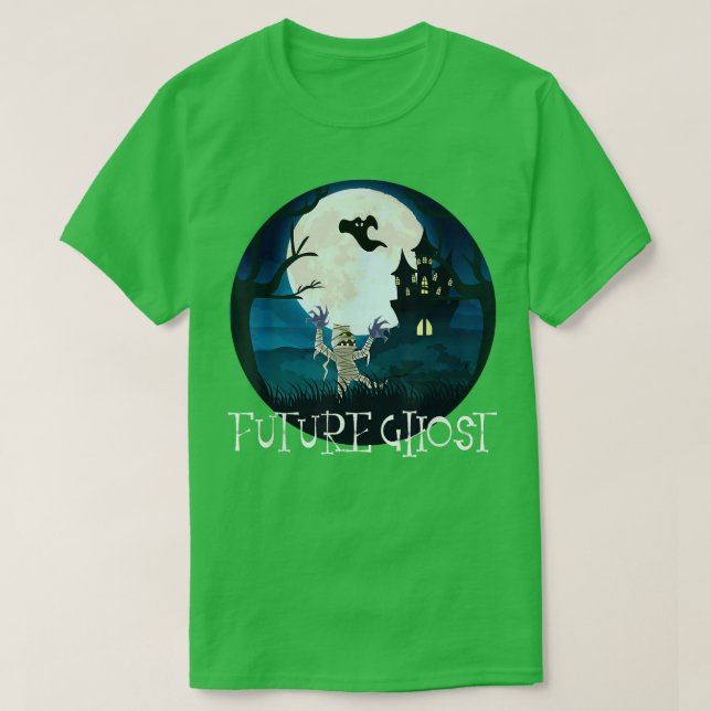 CAMISETA FELIZ HALLOWEEN FUTURE GHOST 1548 (Frente do Design)