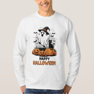 Camiseta Feliz Halloween Ghost