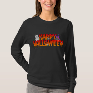 Camiseta Feliz Halloween Graphic Woman's Long Sleeve