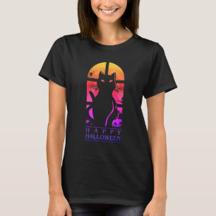 CAMISETA FELIZ HALLOWEEN HORROR CAT