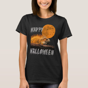 Camiseta Feliz Halloween Iguana Lizard Reptile T Shirt