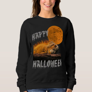 Camiseta Feliz Halloween Iguana Lizard Reptile T Shirt