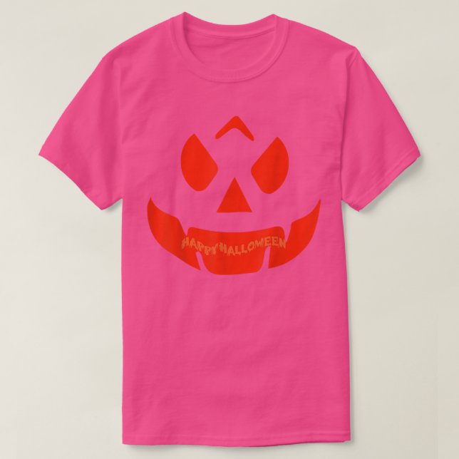 Camiseta Feliz Halloween Jack O' Lanterna Pumpkins Face 247 (Frente do Design)