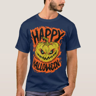 Camiseta Feliz Halloween JackoLanterna Pumpkin Abaixo