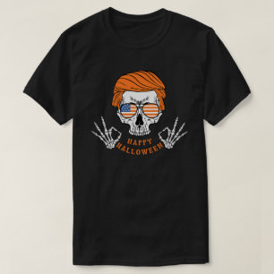 Camiseta Feliz Halloween Laranja Patriótico