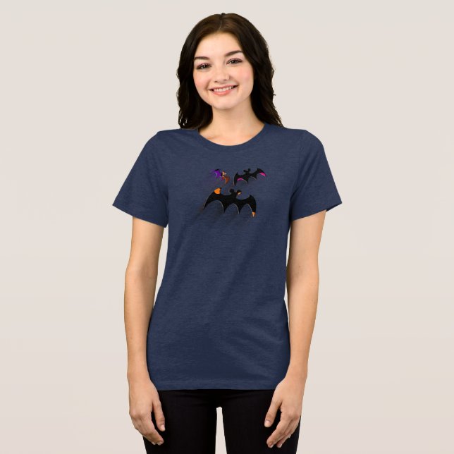 Camiseta Feliz Halloween Motif (Frente Completa)