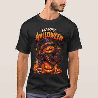Camiseta Feliz Halloween Noite Assustadora