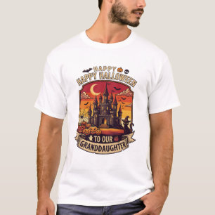 Camiseta Feliz Halloween Nosso Castelo Assombrado da Netinh