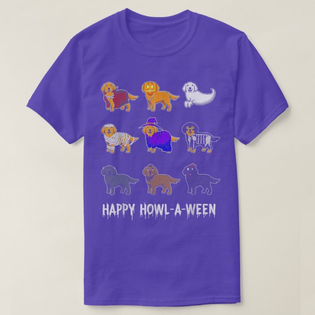 Camiseta Feliz Halloween, Ouro de Halloween (Frente do Design)