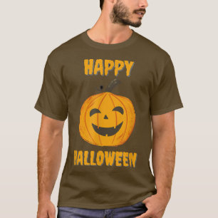 Camiseta Feliz Halloween Para Homens E Mulheres Pumpkin Hal