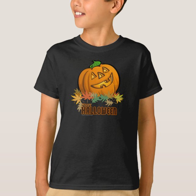 Camiseta Feliz Halloween Pumpkin (Frente)