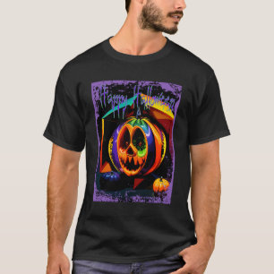 Camiseta Feliz Halloween Pumpkin assustador