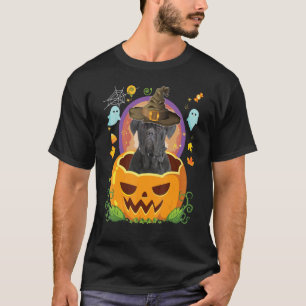 Camiseta Feliz Halloween Pumpkin Cane Corso Corso, Bruxa