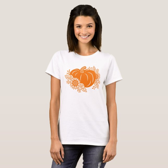 Camiseta Feliz Halloween Pumpkin Impressão T Shirt & Roupa (Frente Completa)
