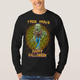 Camiseta Feliz Halloween Relaxando Com Meus Meninos Zumbis