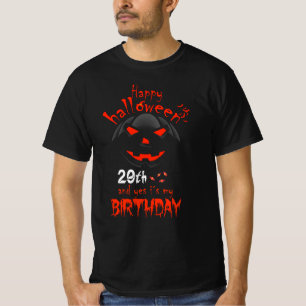 Camiseta Feliz Halloween Sim É o meu 29º aniversário