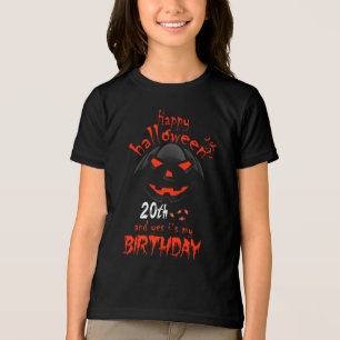 Camiseta Feliz Halloween Sim É o meu aniversário de 20