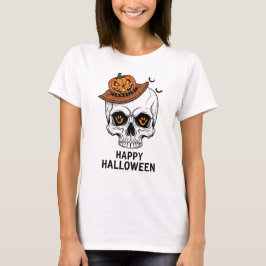 Camiseta Feliz Halloween Skull