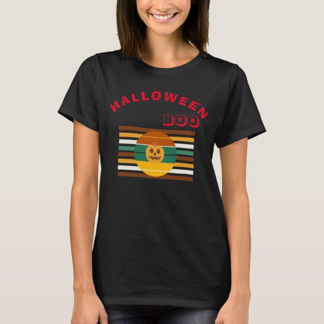 Camiseta Feliz Halloween Spooky (Frente)