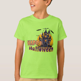 Camiseta Feliz Halloween Spooky da Casa Assombrada