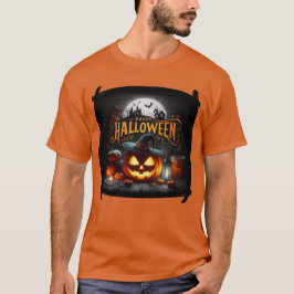 Camiseta Feliz Halloween Witchy Jack O' Lanterna