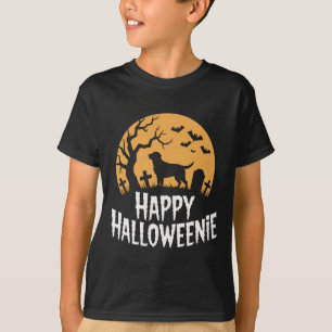 Camiseta Feliz Halloweenie Cachorros Adormecidos Vibes Hall