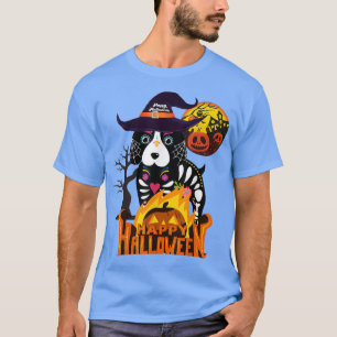 Camiseta Feliz Halloweenie Dachshund, Mummy Doie Dog Trick